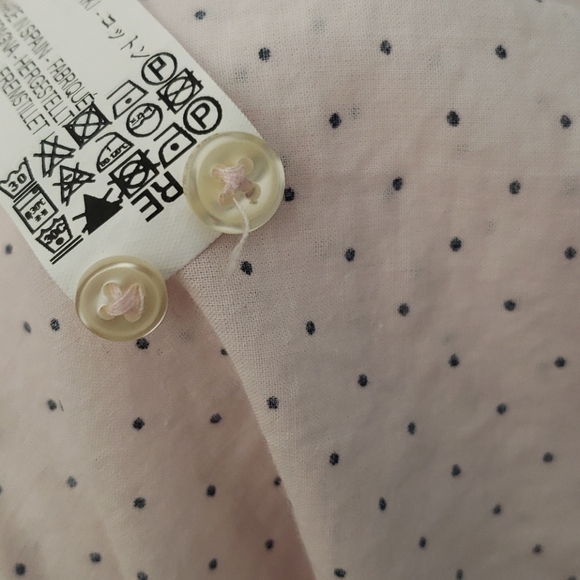 Zara Man XL Polka-dot Light Pink Shirt - Picture 9 of 12